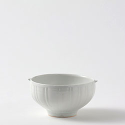 鈴木まどか　白磁耳付碗