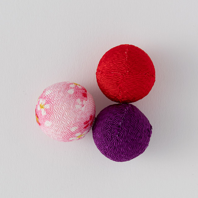 手まり　ミニ布３ヶセット　②