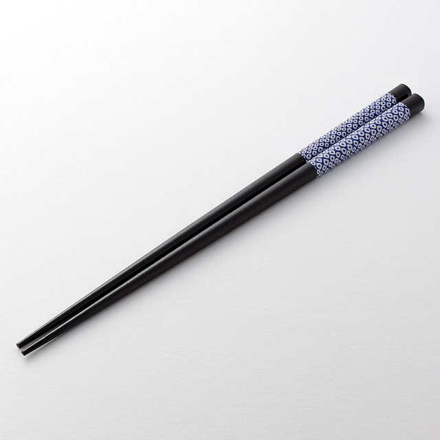 箸 藍小紋 鹿子 ④