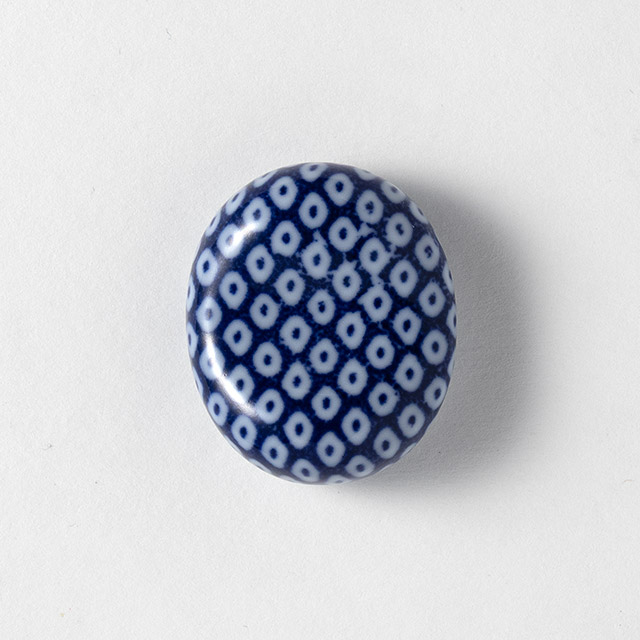 箸置 藍小紋 鹿子 ④