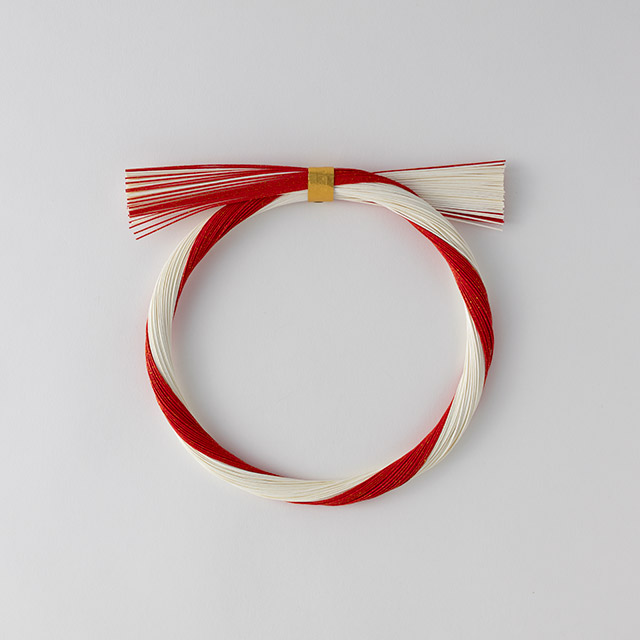 束 水引 紅白ゴールド混
