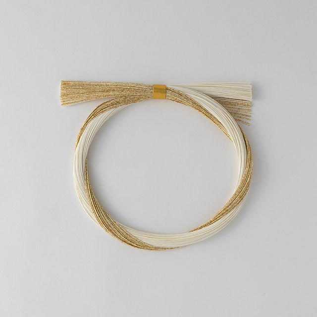 束　水引　白　金