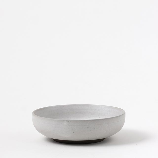 高井宣泰　ホワイト／グレー鉢14cm