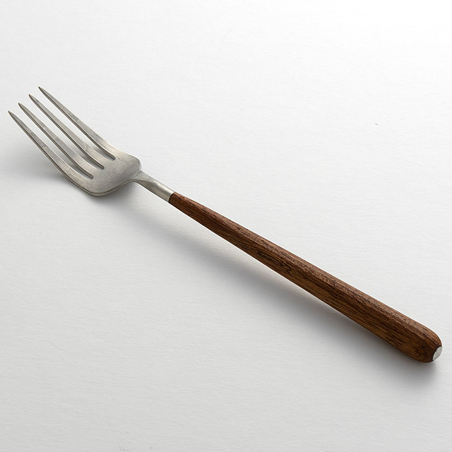 湯浅記央 ディナーフォーク ステンレス/マホガニー