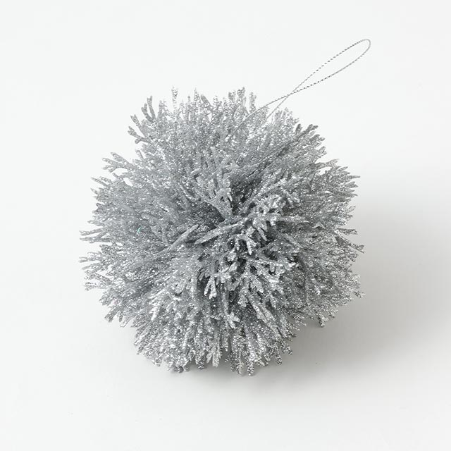 X'masオーナメント シルバー球ボール