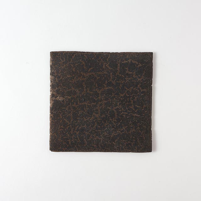鉄釉角皿 17cm スクエア