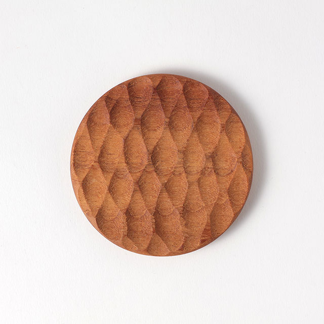 木製けずりコースター ラウンド