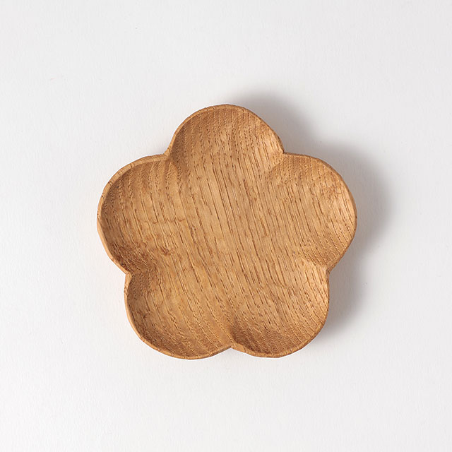 田中陽三 木製豆皿梅型