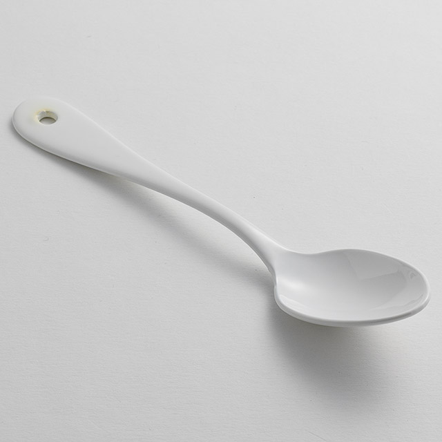 ティースプーン（白）ホーロー　BLANC