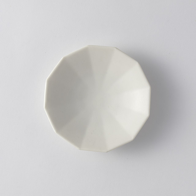 スエトシヒロ 12角小皿白13cm