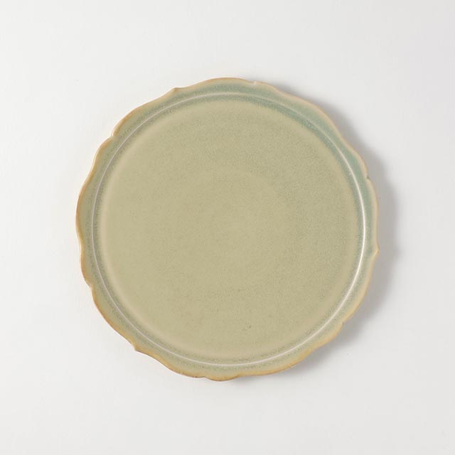 杉原万理江 モスグリーン18cmプレート