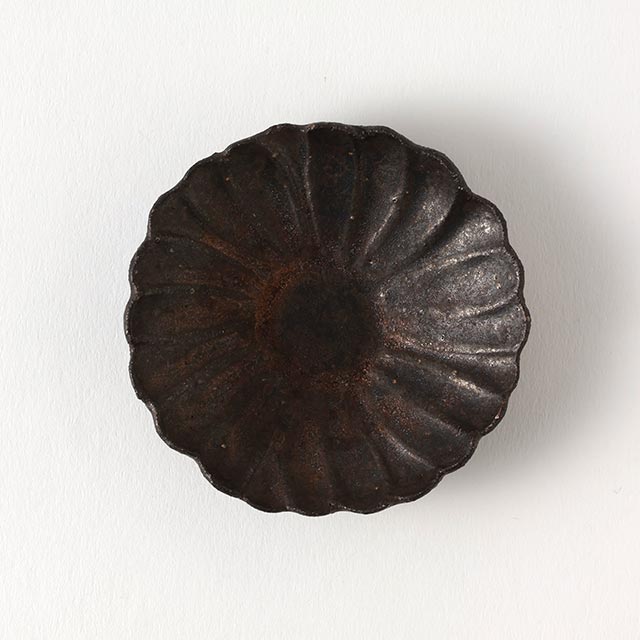 村上直子　鉄サビマーガレット7cm小皿