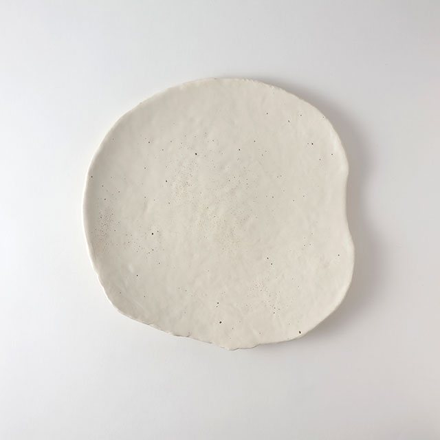 Mie Ceramics　白変形皿