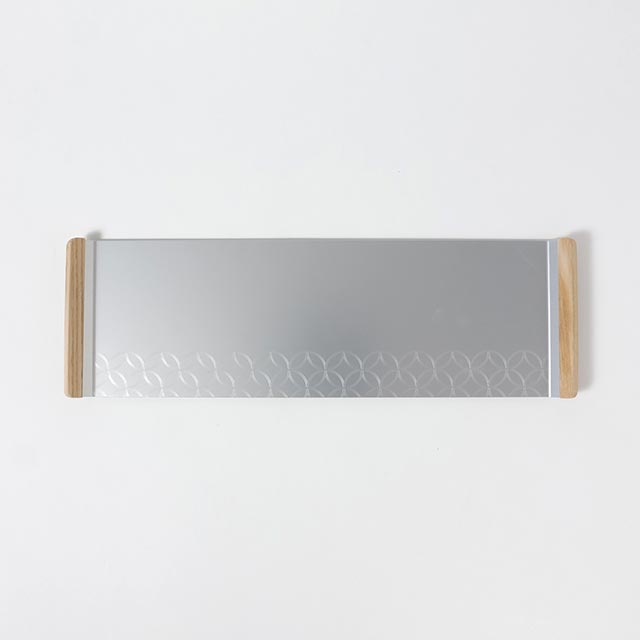 長トレー（アルミニウム＆ウッド）