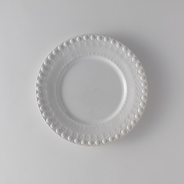 Pottery デザートプレート ホワイト22cm