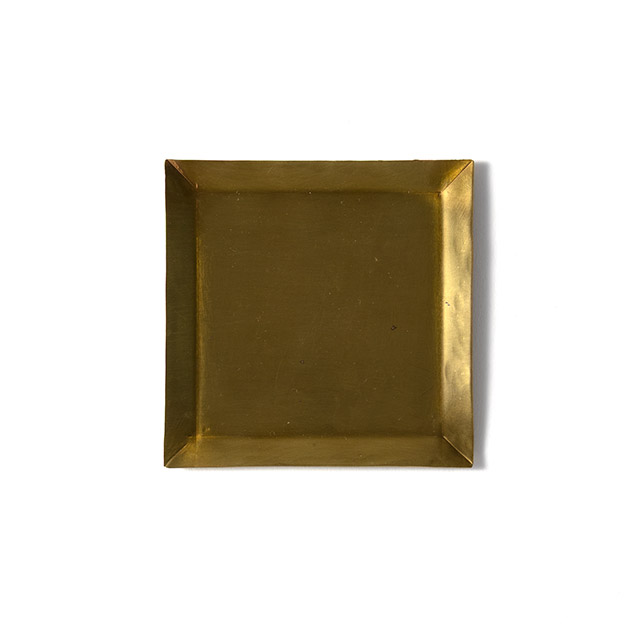 メルロ真鍮スクエア皿10×10