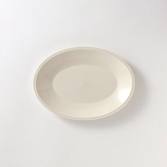 オーバルMプレート クチレ白
