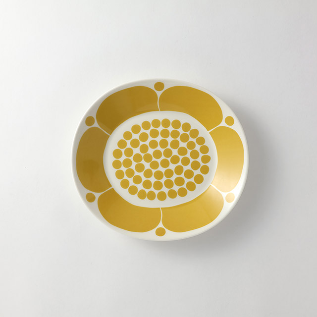 ARABIA 黄色スンヌンタイ楕円皿