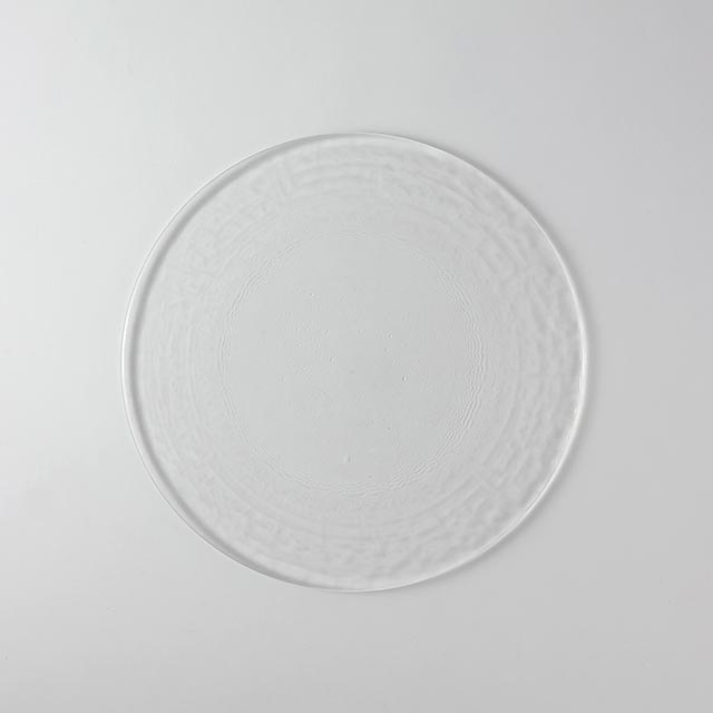 フラットガラスプレート丸25cm