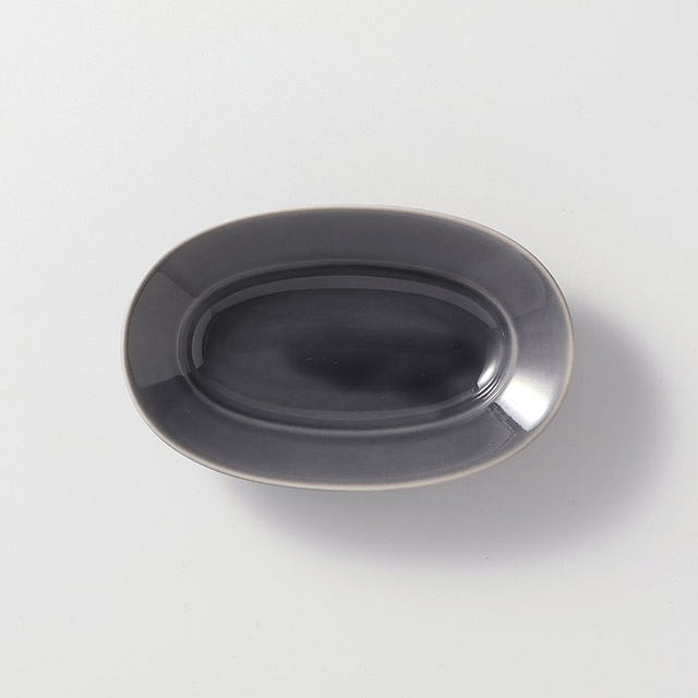 Y.iihoshi オーバルプレートSSムーングレー