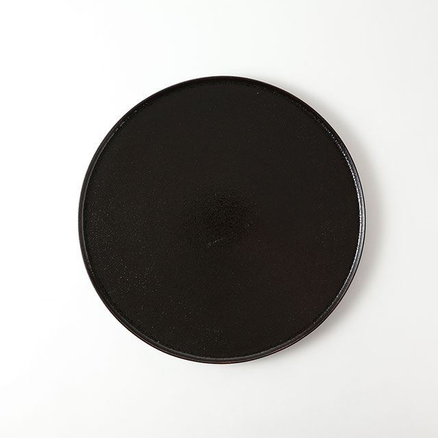 kaf 柚子黒31cm丸プレート