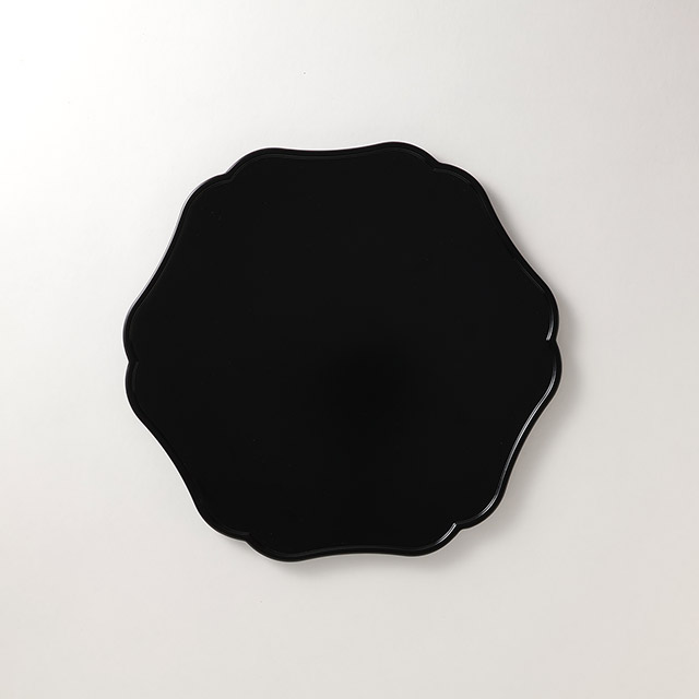 T&M urushi輪花盆 黒