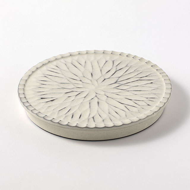 Daria 粉引17.5皿 白