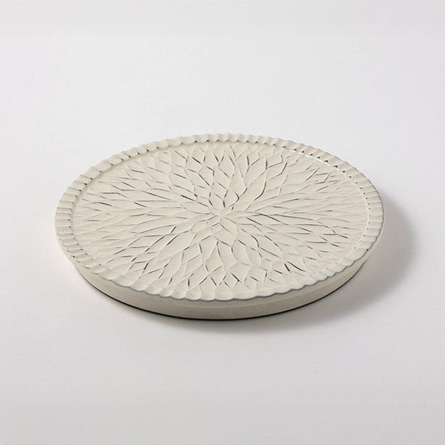 Daria 粉引 24.5皿 白