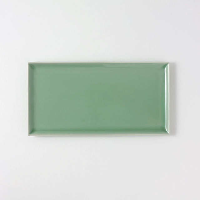 Yamabuki長角皿青磁