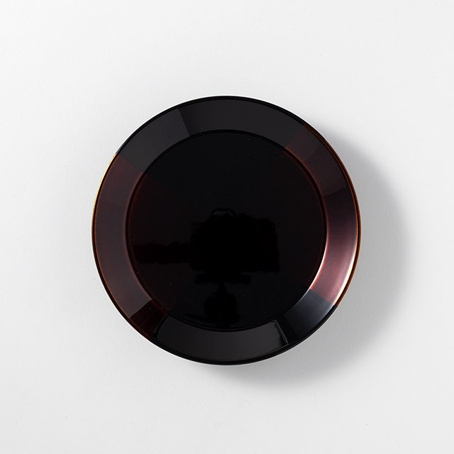 漆器平安堂丸皿16cm