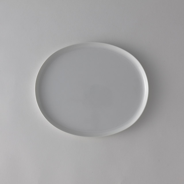 T&Mオーバル皿ホワイト25×21