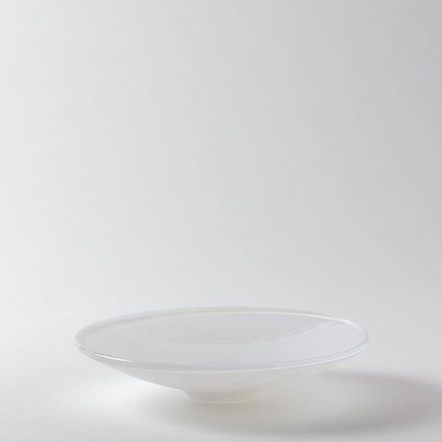 小宮崇 白ガラス平鉢