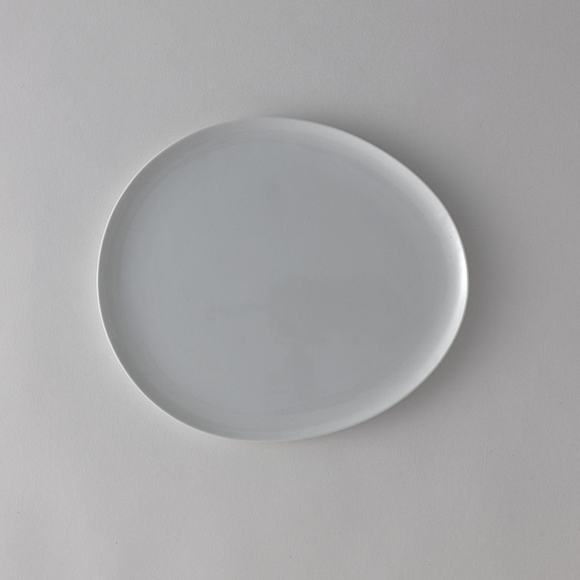 ジャン・マリーマソー ミディアム変形皿 白