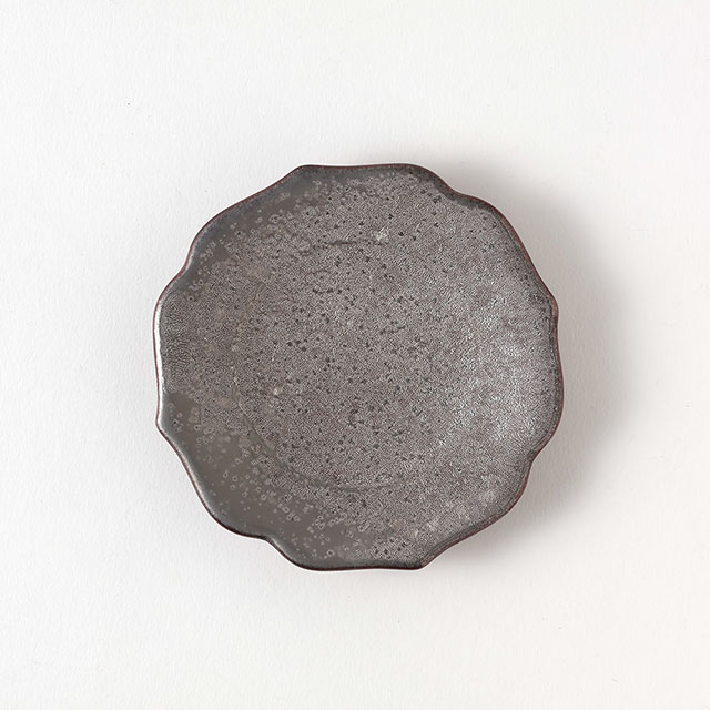 陶悦有田銀いぶしプレート15.5cm