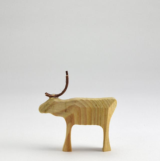 X'mas 木彫りトナカイ(A) Sweden