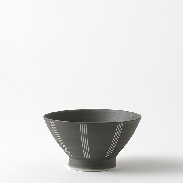 マキトクサ茶碗 グレー