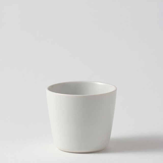 祥 湯呑艶無し白