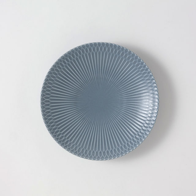 さざ波21cm深皿ブルーグレー
