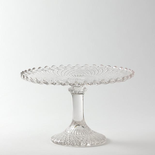 ガラスコンポート（1940年イギリス）プレスガラス