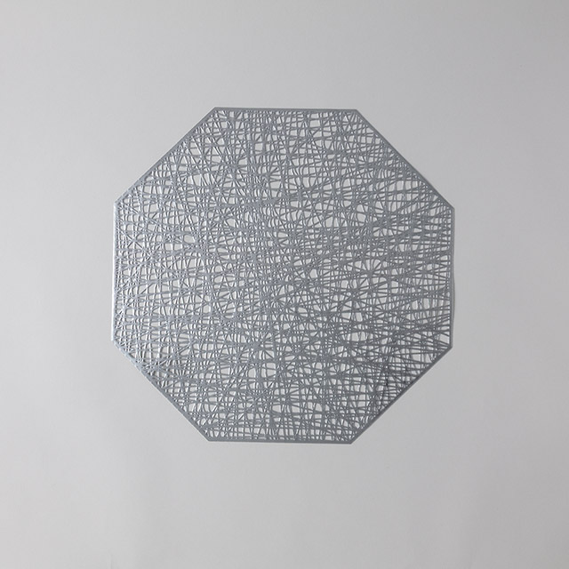 オクタゴンプレイスマット八角形シルバー