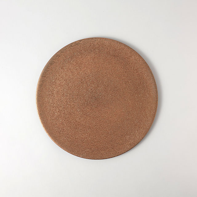 ゴールドいぶし丸皿