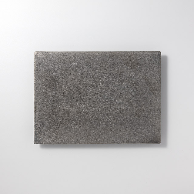 シルバーいぶし板膳長角30×22