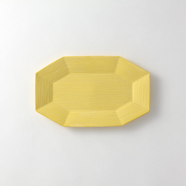 イエロー八角プレート