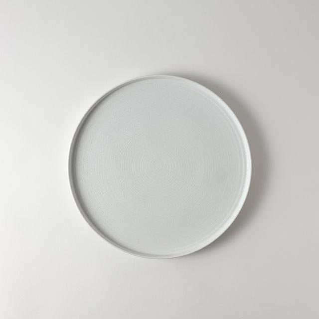 ホワイト立上り皿23.5cm