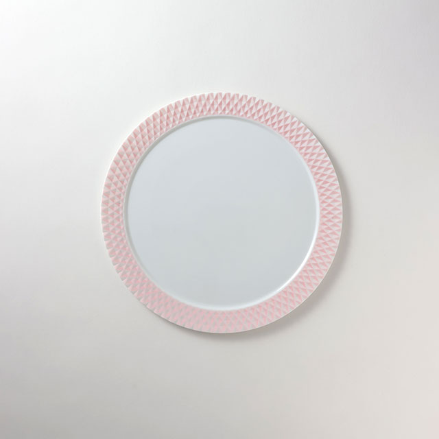 有田ナナコ縁ピンクプレート26.5cm