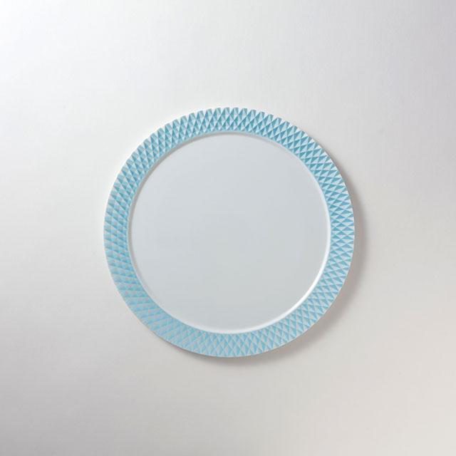 有田ナナコ縁ブループレート26.5cm