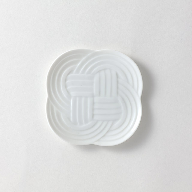 OTホワイト糸縄小皿