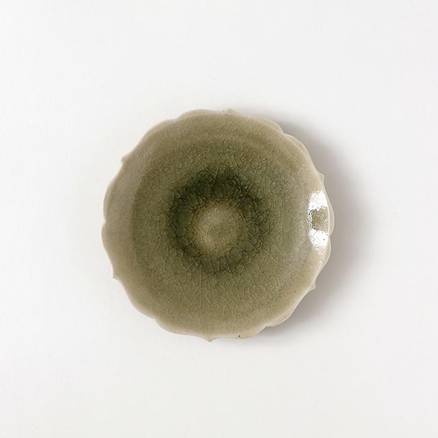 宮田竜司 益子12cmプレート(オリーブ)