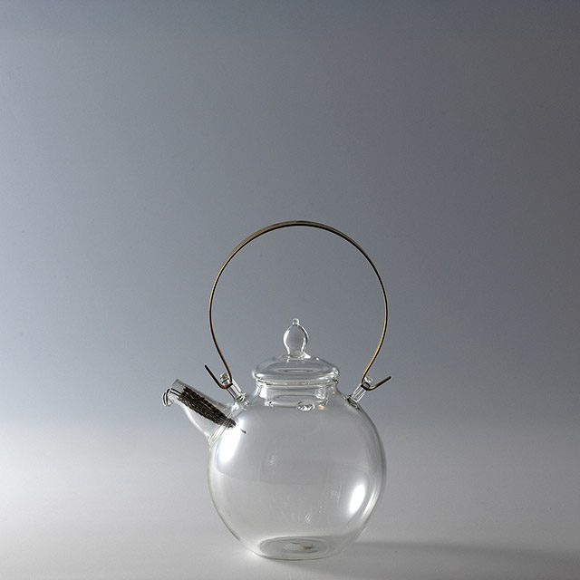 Bosilicaガラスポット 持手ゴールド