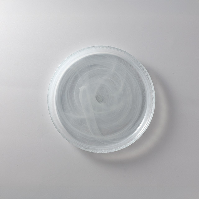 アラバスターガラスプレートSS 白